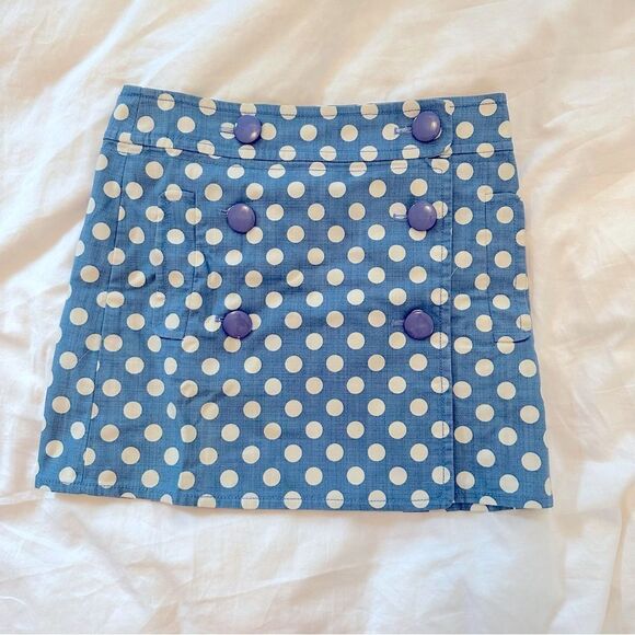 J. Crew Polka Dot Mini Skirt Size 2 - Picture 1 of 4